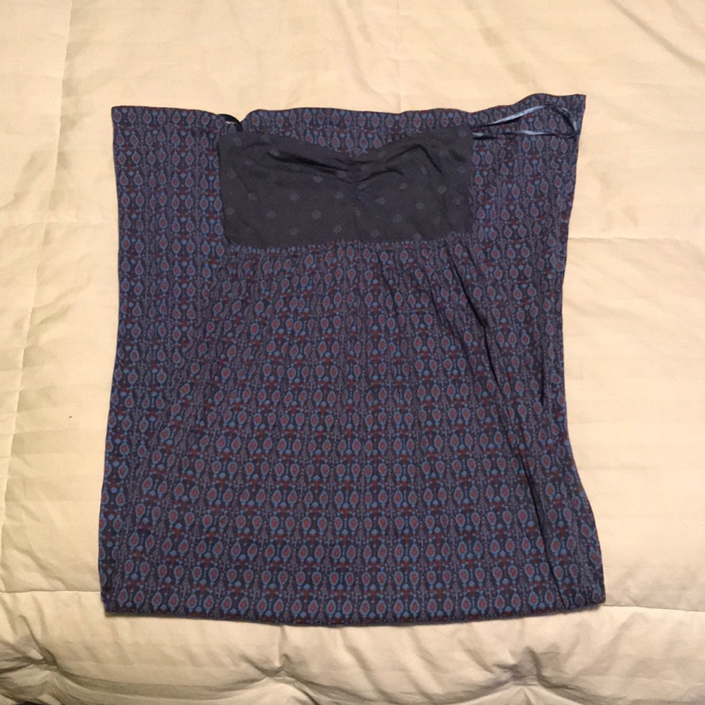NWOT Roxy strapless floor length dress